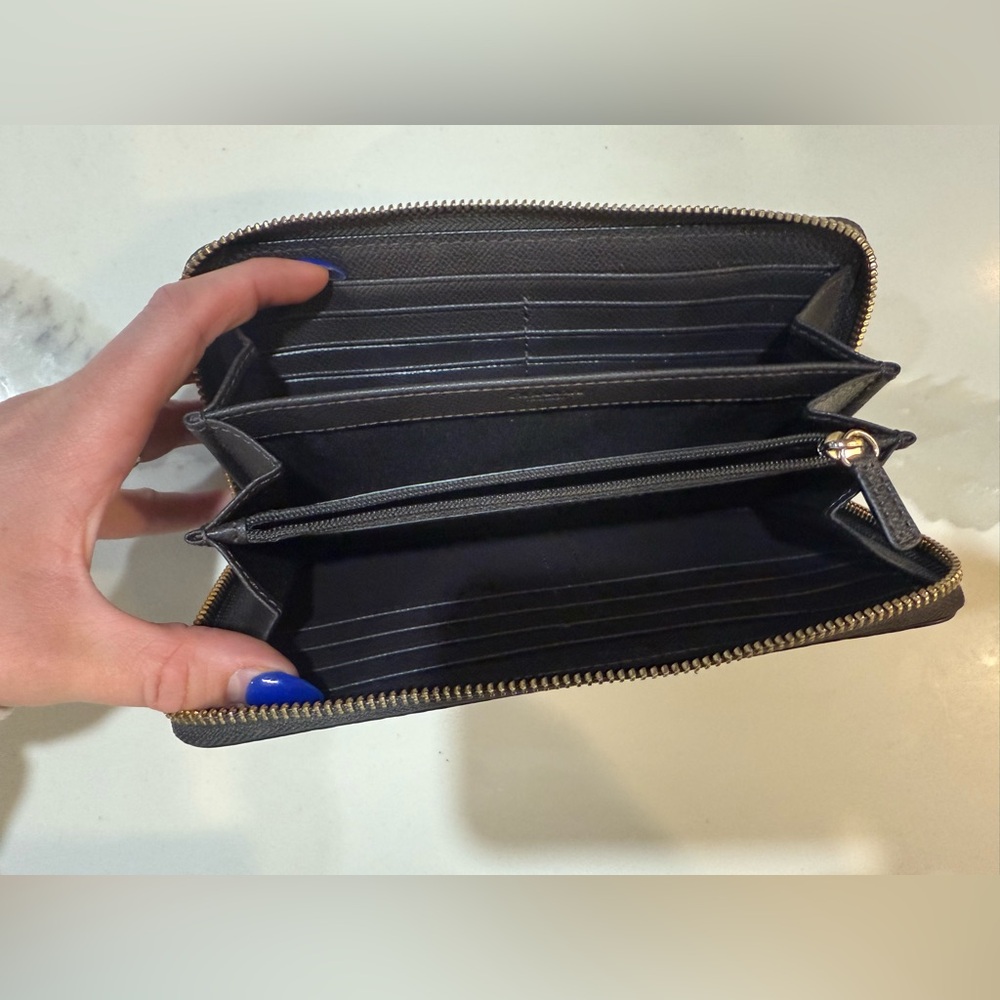 Coach Accordion Zip Wallet In Python Embossed Leather - Picture 2 of 2